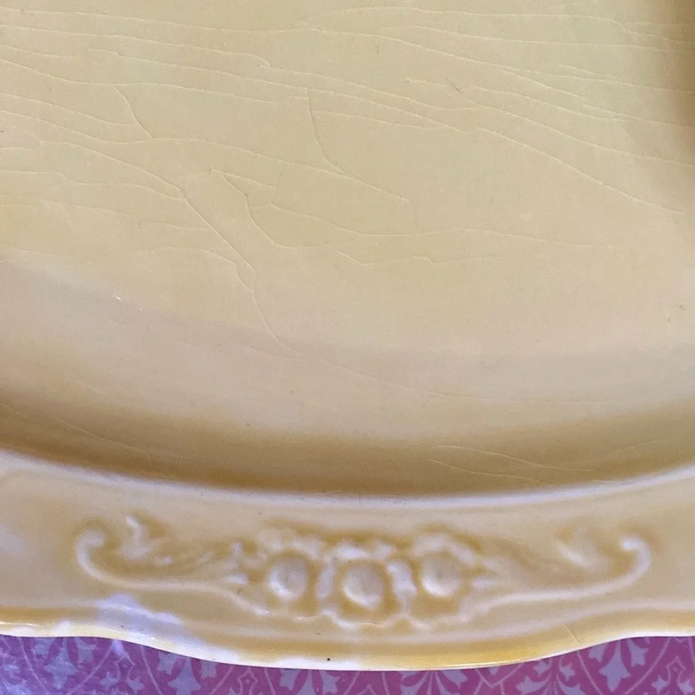 🔥ROMA Italian Ceramic Oval Platter w/Fruit Basket Design🔥 RARE, VINTAGE